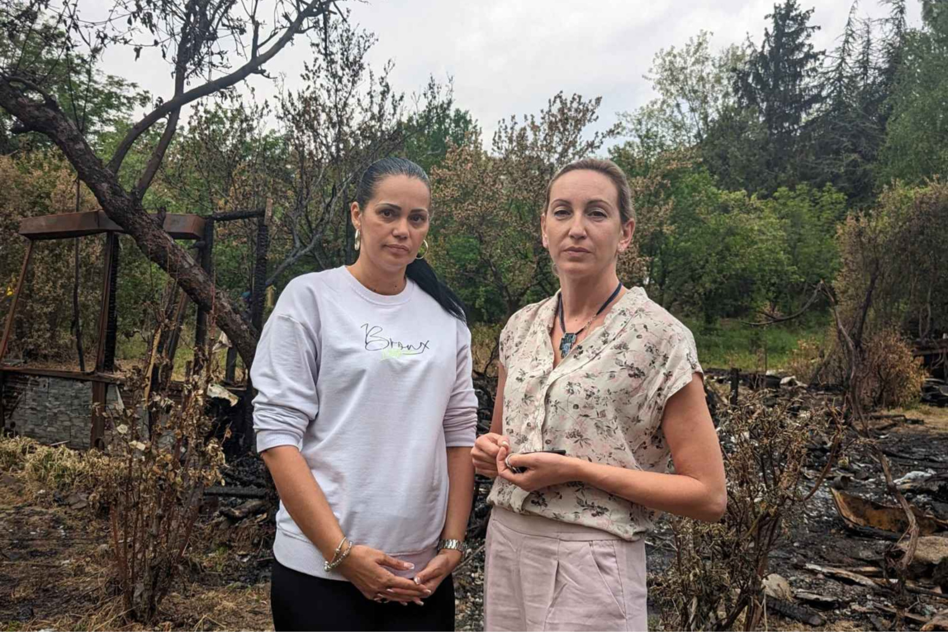 Anna Oreg obišla Natašu Prišić kojoj je zapaljena kuća u Sremskoj Kamenici