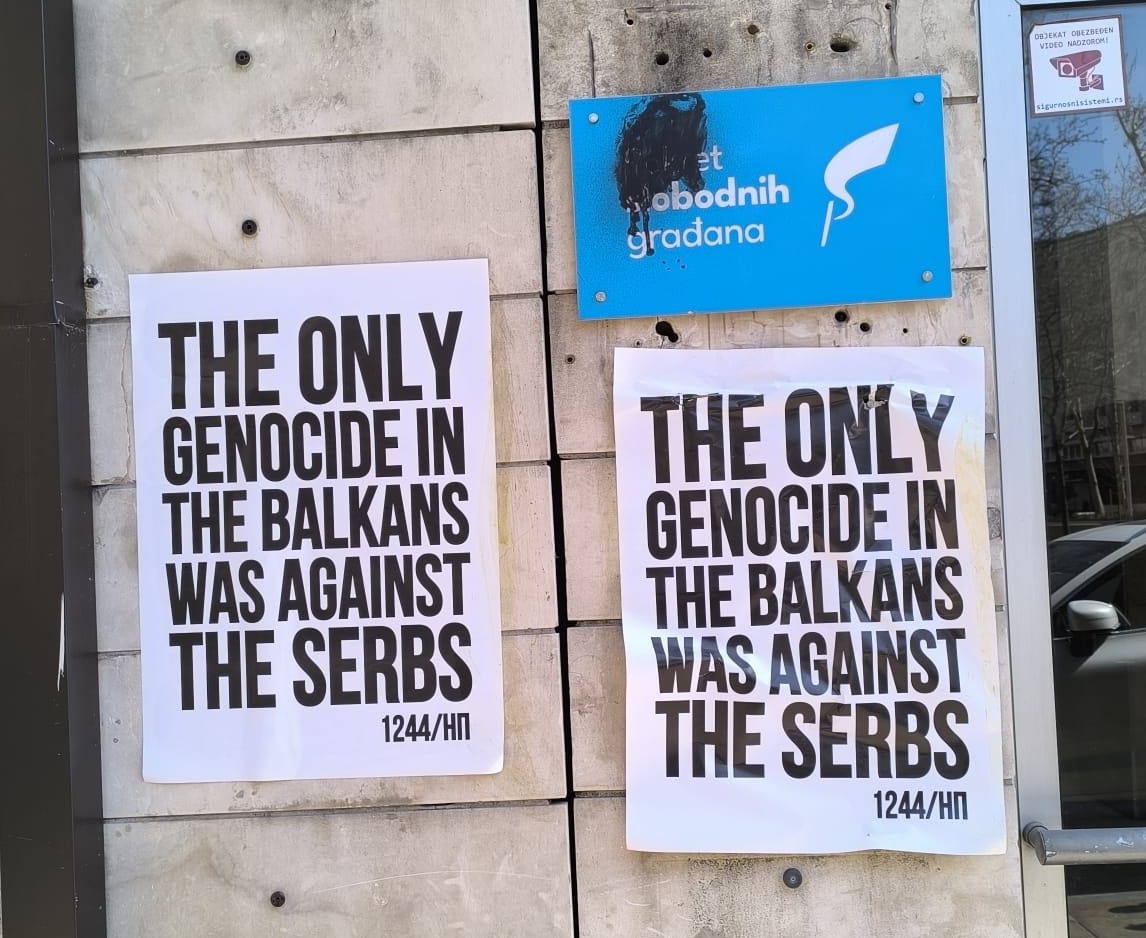 PSG: Grafiti mržnje na našim prostorijama pokušaj zastrašivanja